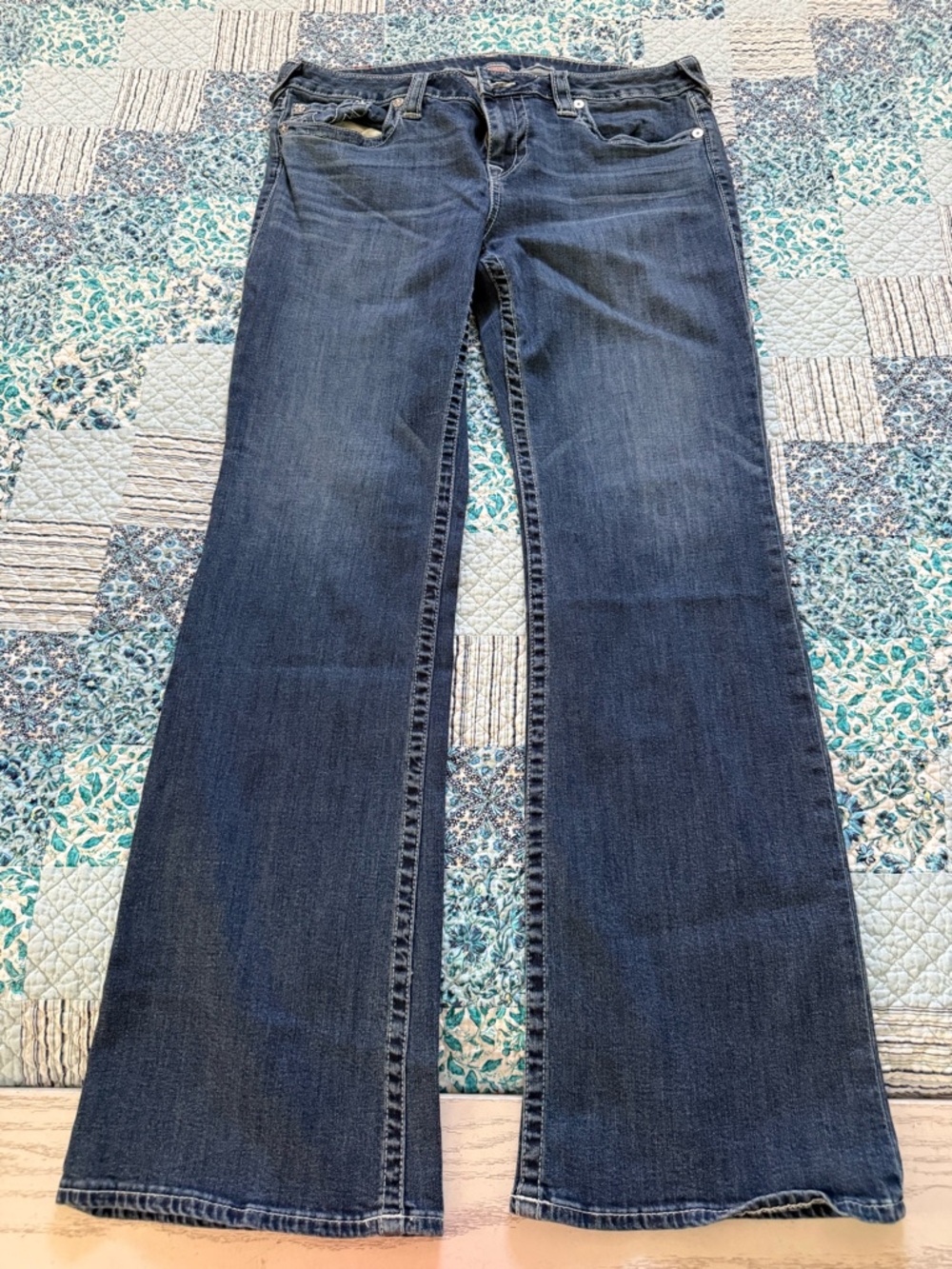 True Religion Dark Blue Flare Jeans